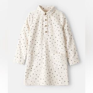 NWT Carter's Girls Floral Corduroy Dress in Ivory